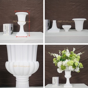 Maceta romana europea de plástico blanco para decoración, accesorios de boda, florero de estilo romano para camino. - Product Image 3