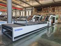 Machine de laminage de carton ondulé entièrement automatique ShineKing avec moteur PLC - Lamineuse de papier de haute précision et haute efficacité