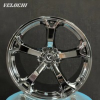 Rines de Aleación Forjados para Automóviles de Pasajeros, Modelo VLC 5x120, Cóncavos Profundos, Cromados, de 5 Radios, de 17-24 Pulgadas, para Nissan Infiniti Serie Q G35