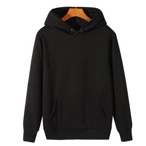 Automne hiver épais <span class=keywords><strong>pull</strong></span> épaule à <span class=keywords><strong>capuche</strong></span> 100% coton couleur unie à manches longues manteau usine en gros - Product Image 5