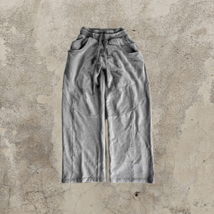 Pantalones Fabricante Gris Jogger 100% Pantalones de algodón Hombres Pantalones de cintura doble Algodón de rizo francés - Product Image 1