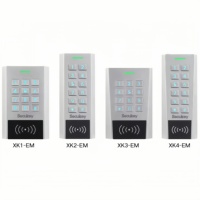 Système de contrôle d'accès RFID autonome 12-28V AC/DC 125KHz avec vision nocturne, bouton-clé métallique et clavier métallique extérieur