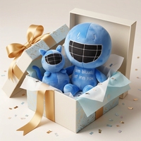 Peluche Amigo Bluudude Abandonné de Haute Qualité, Figurine de Jeu d'Horreur Courte 25cm, Jouet de Noël en Gros pour Magasin de Marchandises pour Adolescents