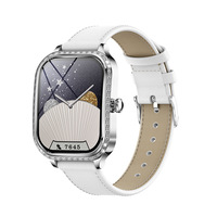 Reloj Inteligente MK88 de 1.75 Pulgadas con Llamadas Bluetooth, Monitoreo de Salud Femenina, Modo Multideportivo, Reloj Inteligente de Diamantes de Moda para Mujer