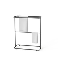 Support multifonctionnel en métal pour le séchage des serviettes, détachable, sur pied, pour la salle de bain, le salon, le séchoir à serviettes.