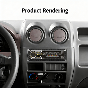 Lecteur MP3 universel SUN-RISE 1 DIN, autoradio FM BT AUX USB, écran LED, kit mains libres, enregistreur audio - Product Image 2
