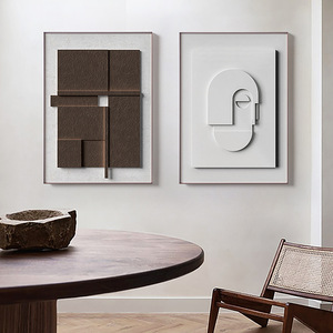 <span class=keywords><strong>Peinture</strong></span> murale suspendue décorative texturée en <span class=keywords><strong>relief</strong></span> géométrique abstrait sculptée à la main, de haute qualité pour salon et gîte - Product Image 3