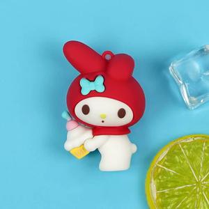 Venta al por mayor para colgante de llavero de PVC nuevo diseño creativo gato KT ecológico ligero Flexible DIY accesorios pequeño regalo - Product Image 6