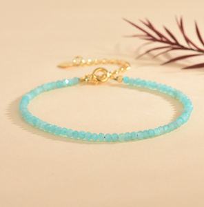 Pulsera curativa de piedras preciosas naturales, brazalete de cristal, Micro facetado, granate rojo - Product Image 5