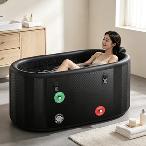Bañera de Hielo Inflable Portátil con Sistema Integrado de Enfriamiento y Filtrado para el Bienestar de Atletas, Sauna, Bañera de Hielo - Product Image 1