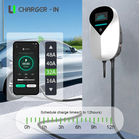 Stasiun Pengisian Kendaraan Listrik WiFi 4G Bluetooth EV Charger Smart Wallbox dengan Platform Pemantauan Cloud