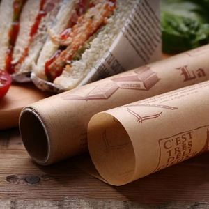 Papel Antigrasa para Hamburguesas con Logotipo Personalizado al por Mayor, Papel Antigrasa Personalizado de Grado Alimenticio - Product Image 3
