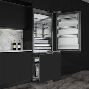 Réfrigérateur encastrable à double porte ZUNGUI 452L, 304, sans givre, classe A, certifié CE, avec <span class=keywords><strong>distributeur</strong></span> d'<span class=keywords><strong>eau</strong></span> et machine à glaçons - Product Image 2