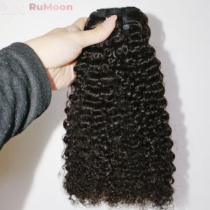 Extensions de <span class=keywords><strong>cheveux</strong></span> humains vierges Remy, cuticules alignées, double trame machine, bouclés crépus 4C, 100% non traités, brésiliens - Product Image 3