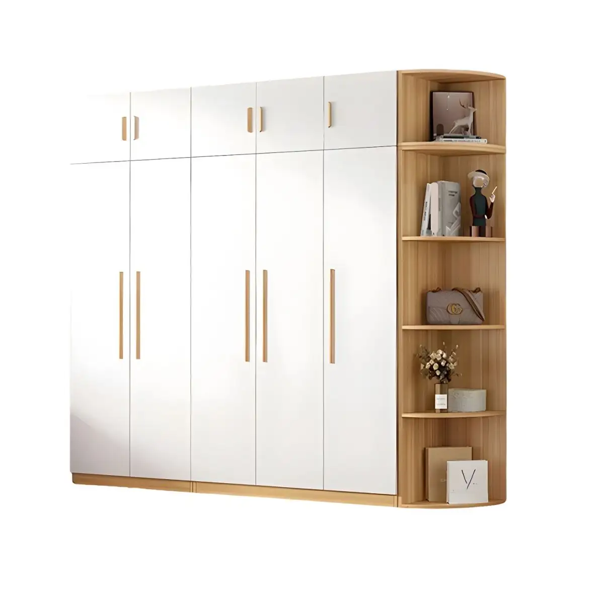 Bedroom furniture single 2 door detachable baby kids wardrobe cabinet custom modern design walk in closet Wooden Wardrobes