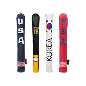 Housse de protection pour clubs de golf en cuir PU brodée sur mesure avec logo, pour 2 clubs, modèle très demandé - Product Image 2