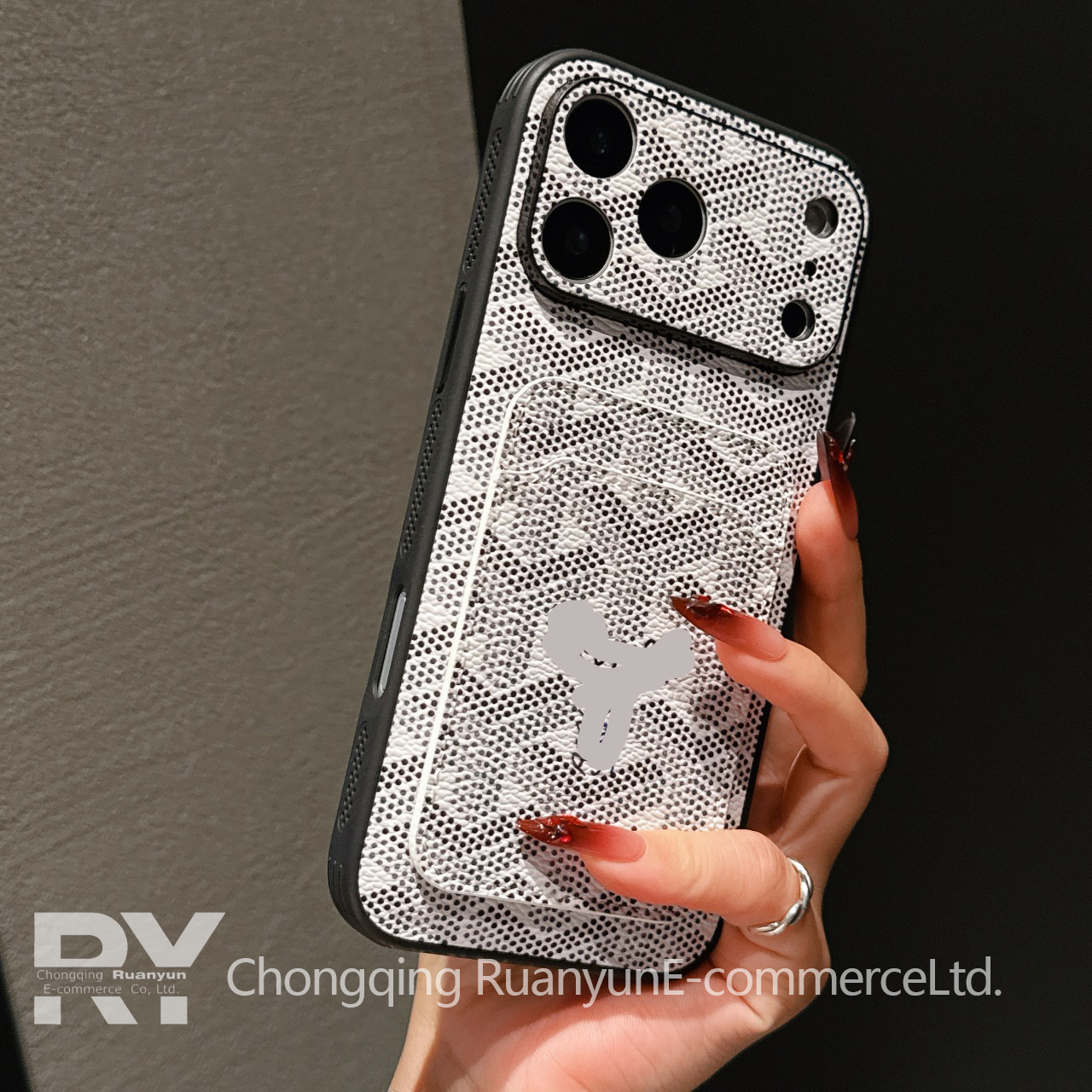 Couverture complète de la fente pour carte à bord de dent blanche