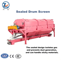 Trommel rotatif mobile à tambour pour le criblage de petites roches, vente chaude en Chine, avec moteur, capacité de 10 T/h pour les pierres, le gravier et le terreau