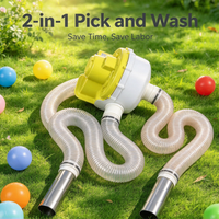 Machine de ramassage rapide et économique pour balles de piscine de jeu intérieures/extérieures (6-8 cm), facile à transporter, idéale pour la location lors d'événements et de fêtes.