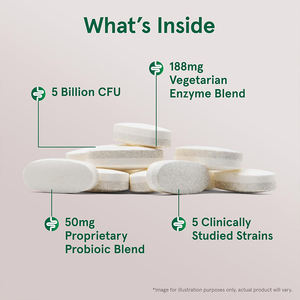 Probióticos Multifuncionales 5 Mil Millones de UFC Promueven la Digestión Tabletas Prebióticos Naturales Absorción de Nutrientes Tableta de Probióticos - Product Image 4