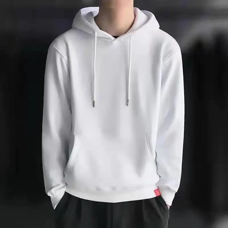 Sweatshirt Warm Draw string Men Hoodie für den täglichen Gebrauch Herbst Winter Einfarbige gerippte Manschette für den täglichen Gebrauch R2072