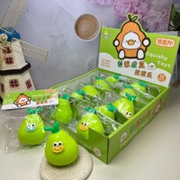 Grappige Expressie Peer Squishy Creatieve Fruitpop Bureaudecoratie Stressverlichting Knijpspeelgoed Kantoor Decompressiespeelgoed Blind Box