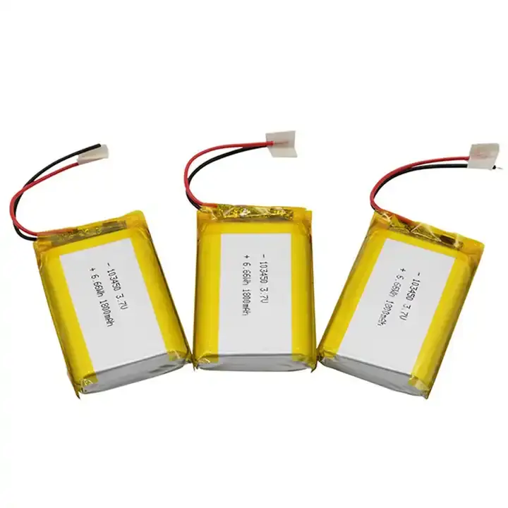 Mejor precio 103450 3,7 V 1800mAh 2000mAh Lipo batería recargable de polímero de litio para dispositivos médicos