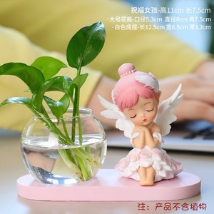 Cute Annie Figurine Hydroponic Vase <b>Desk</b> Decoration Office Supply Gift Birthday Present Single Piece PVC Contemporary Design - Product Image 4