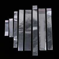 Sacs en plastique transparents autocollants personnalisés, recyclables, en BOPP, pour l'emballage de biscuits, bonbons et gâteaux individuels