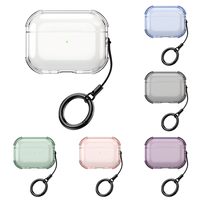 Étui pour écouteurs portable transparent coloré en TPU souple anti-jaunissement pour AirPods 1/2/3/4/pro 2 5