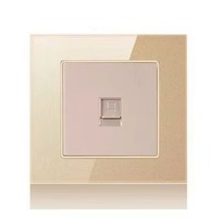 Plaque murale réseau YOFC 86x86mm 1-4 ports RJ45 Cat6, ignifuge PC 94V-0 avec cache-poussière