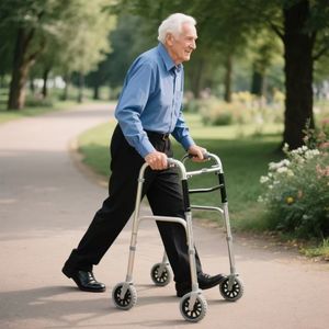 Четырехногая Нескользящая многофункциональная тренировочная трость для пожилых людей при ходьбе для ежедневных упражнений и прогулок - Product Image 6