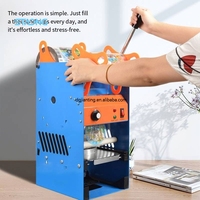 Scelleuse de boissons : pour jus, yaourt, lait, bubble tea, machine à sceller les gobelets/sacs en plastique, scelleuse de gobelets en acier inoxydable