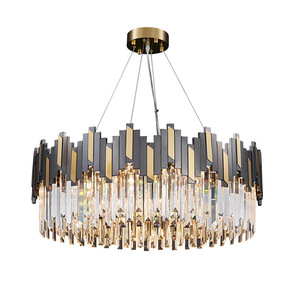 Lámpara Colgante Dorada de Acero Inoxidable con Pantalla de Cristal, LED E26, 3500K, Blanco Cálido, Regulable, Altura Ajustable, CRI 90 - Product Image 6