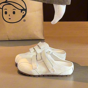 Sandalias <span class=keywords><strong>Birkenstock</strong></span> de <span class=keywords><strong>Plataforma</strong></span> con Punta Cerrada, Tipo Mule, para <span class=keywords><strong>Mujer</strong></span>, Verano, Exterior, Novedad 2026, Estilo Retro, Antideslizantes, Parte Superior de PU, Blancas - Product Image 1