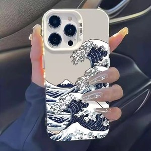 Sóng Bão Thiết Kế Trường Hợp Điện Thoại Cho Iphone 17 16 15 14 13 12 11 Pro Max Không Khí Chống Sốc Và Chống-Dấu Vân Tay Bìa - Product Image 1