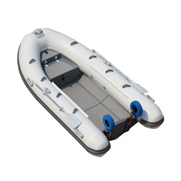 Bateau semi-rigide gonflable en Hypalon de 3,2 m (11 pieds) avec console de direction