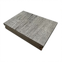 Revêtement de sol en PVC de luxe, lames de terrasse en PVC à double verrouillage par clic, lames de terrasse solides en PVC pour terrasse extérieure