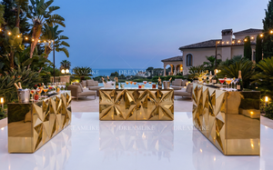 Moderno in acciaio <span class=keywords><strong>inox</strong></span> rettangolo oro <span class=keywords><strong>banco</strong></span> Cocktail <span class=keywords><strong>Bar</strong></span> per matrimoni ed eventi Hotel <span class=keywords><strong>Bar</strong></span> tavolo elegante evento rettangolo <span class=keywords><strong>Bar</strong></span> - Product Image 2