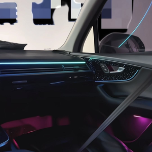 SJC 64 couleurs, éclairage ambiant dynamique pour l'intérieur de la voiture, pour <span class=keywords><strong>Audi</strong></span> Q7 2016-2025, commande par application, kit d'éclairage ambiant automatique pour la décoration et la mise à niveau - Product Image 3