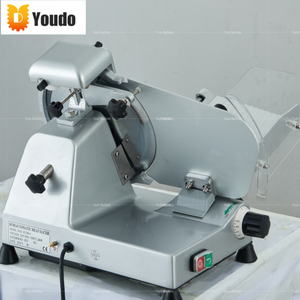 Nouvelle <span class=keywords><strong>trancheuse</strong></span> <span class=keywords><strong>à</strong></span> viande électrique professionnelle 220V, lame en acier inoxydable, épaisseur réglable, coupe facilement le bacon congelé, le <span class=keywords><strong>jambon</strong></span> fumé - Product Image 3