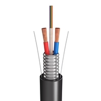Câble optique photoélectrique composite GYXTW2*RV 4 cœurs, câble intégré d'alimentation blindé, Chine