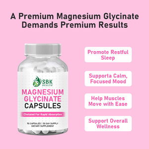 Factory Outlet Magnesium Glycinate Capsules Private Label Vegan Triple Magnesium Supports Calmness Relaxation Support Overall - Product Image 5