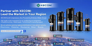 Компрессор XECOM, производитель из Китая, электрический, 15 л.с., коммерческий, для систем ОВКВ, спиральный, на хладагенте R410a, для холодильного оборудования - Product Image 6