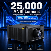 Projecteur laser 3LCD professionnel OEM ODM 25000 ANSI Lumens pour les projets d'installation audiovisuelle dans les grandes salles