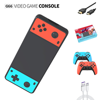 Console de jeu portable rétro G66 Arcade, manette de jeu sans fil 2,4 GHz, stick de jeu 4K intégré, 10001-15000 jeux intégrés, X2 64 Go extensible