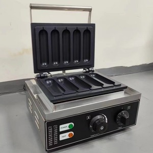 เครื่องย่างฮอทดอกไฟฟ้าเชิงพาณิชย์ 5 ช่อง ทำจากสแตนเลส สำหรับร้านขายอาหารว่าง - Product Image 3
