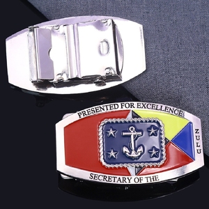 Custom Logo Designer Accessoires Cadeau Artikelen Goedkope Roterende Luxe 3d Roestvrij Staal Zink Legering Metalen Heren Riem Gesp - Product Image 1