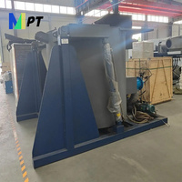 1T 5T Máquina de horno inclinable de acero Alemán Me Industrial Metal Aluminio Horno de fusión Duo Espiral 1300C