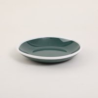 Assiette ronde en mélamine bicolore, résistante aux chocs, pour salade, pâtes, dessert, utilisable dans les hôtels, restaurants et services de traiteur.